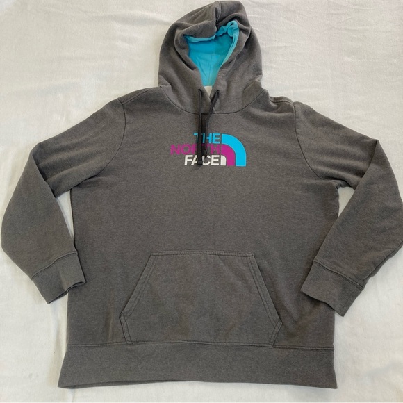 The North Face Hoodie Women's Sz XXL Gray Regular Fit Long Sleeve Pullover - Picture 15 of 16